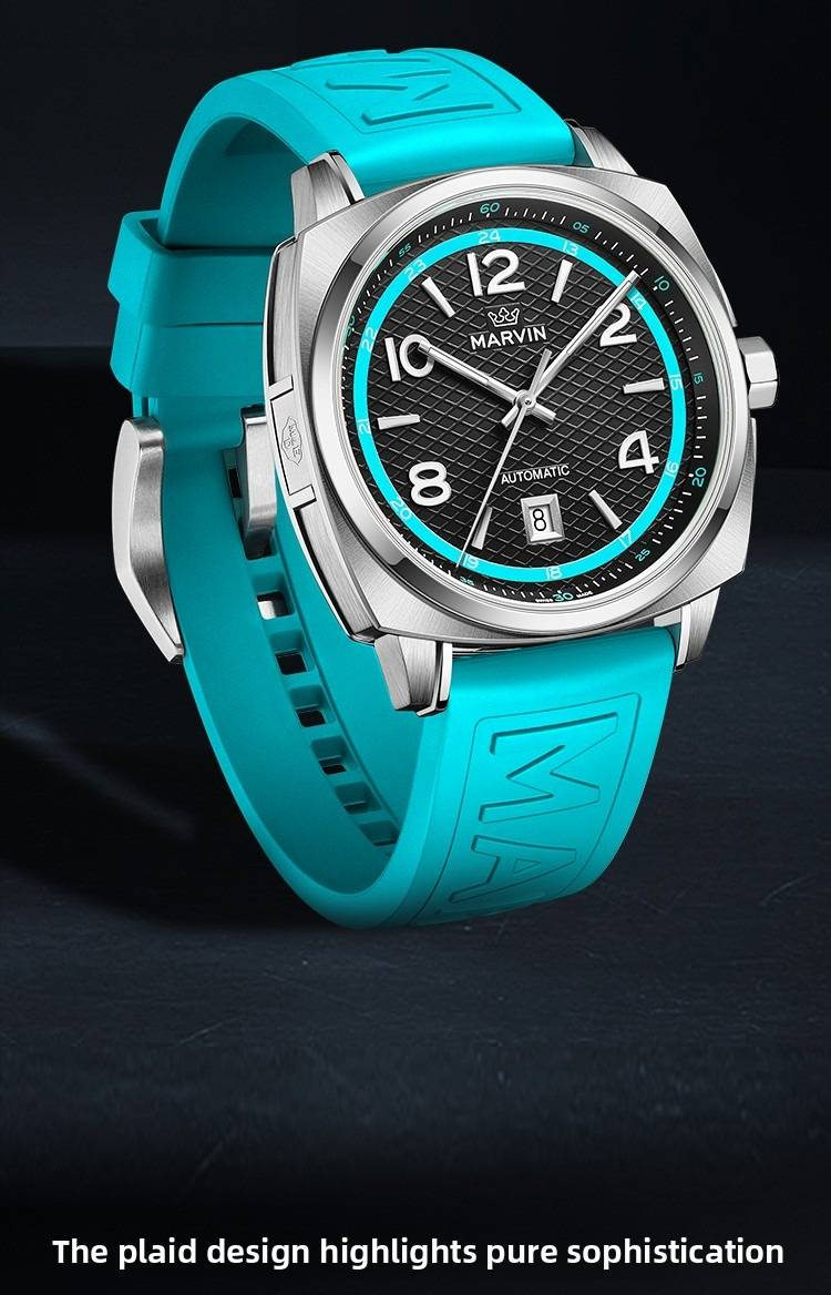 Marvin Watch: Malton Cushion Lässige, stilvolle automatische Herrenuhr_voghion.com