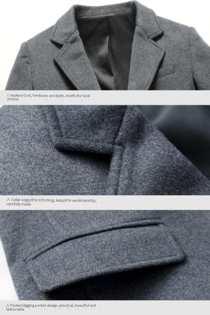 Herrenmantel aus Wollmischung im britischen Stil – Mittellanger einreihiger Trenchcoat (Slim Fit, Winter, M-5XL)_voghion.com