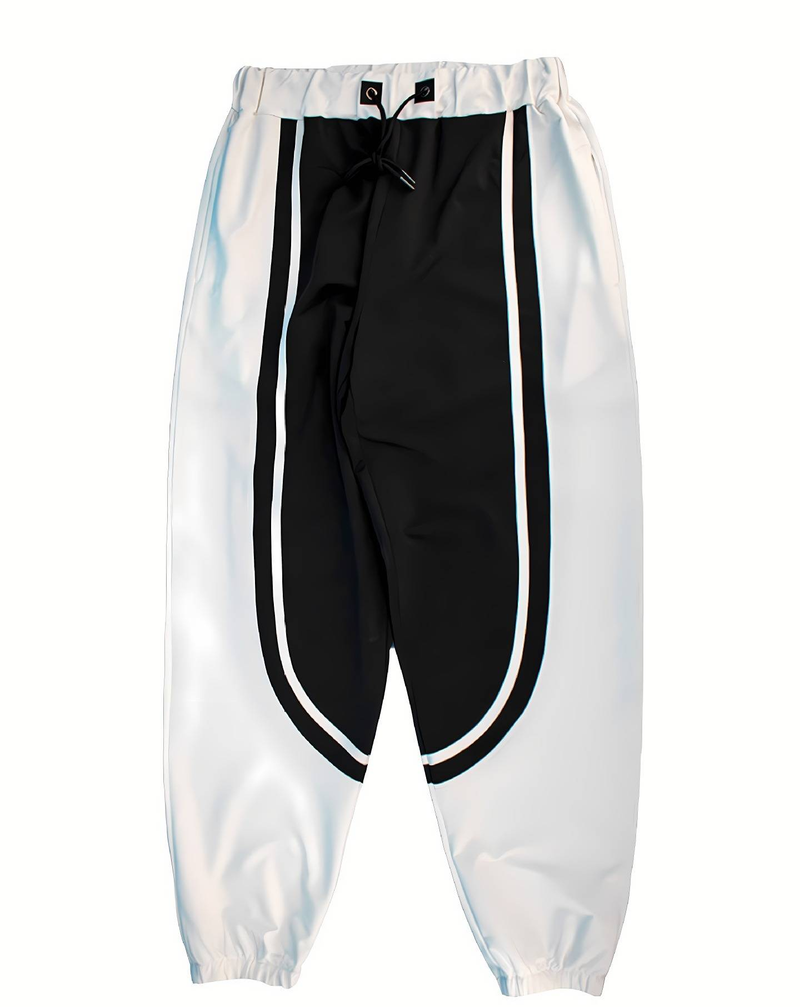 Pantaloni sportivi casual da uomo - Pantaloni da jogging estivi a righe con coulisse in tessuto traspirante per l'uso quotidiano e le attività all'aperto_voghion.com