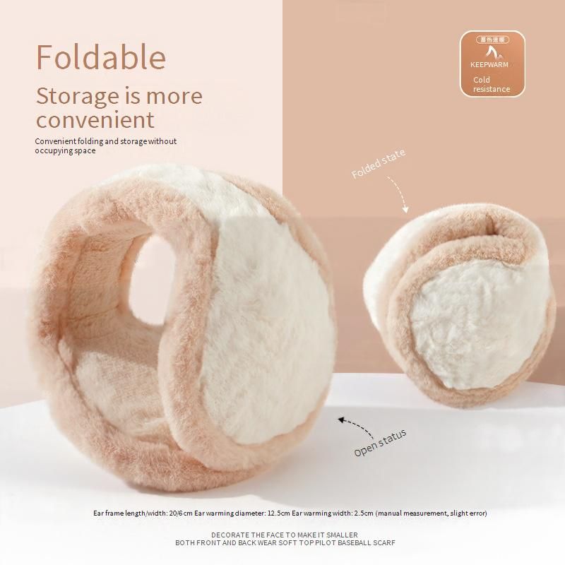 Paraorecchie invernali unisex – Scaldaorecchie pieghevoli foderati in pile con fascia regolabile per uomo e donna_voghion.com