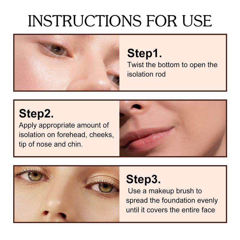 EELHOE poriënisolatiestick, egale huidskleur, hydraterende, onzichtbare poriënconcealer, waterdicht en zweetbestendig, zijdezacht en verwijdert make-up niet_voghion.com