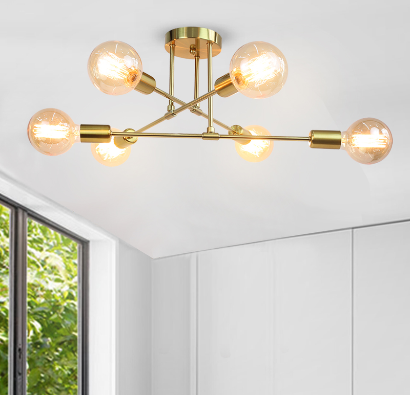 Moderne LED-Deckenleuchten, industriell, ohne Lichtquelle, Eisen, Schwarz/Gold, nordische minimalistische Heimdekoration, Wohnzimmer, Esszimmer, Deckenlampen_voghion.com