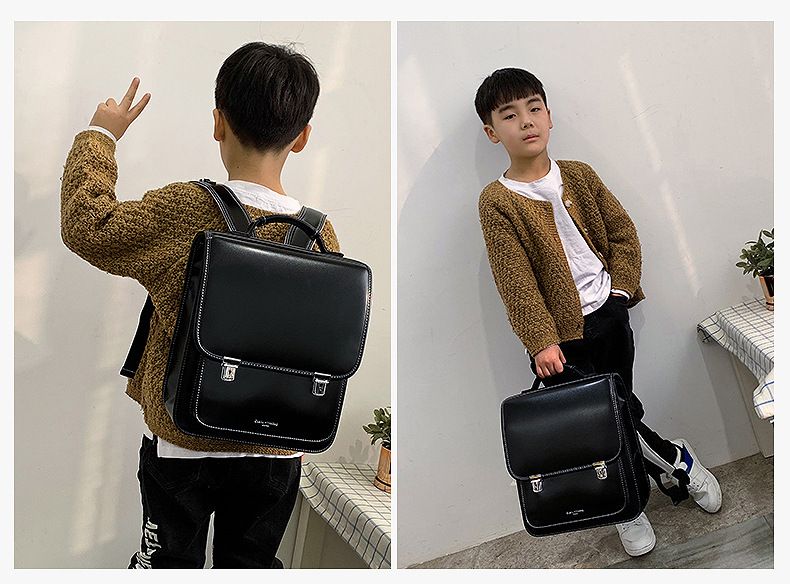 Kids Backpacks Double Shoulder Schoolbag Waterproof Japanese Box Backpack Load Reducing Spine Protection Boys And Girls Children's Trolley Schoolbag_voghion.com