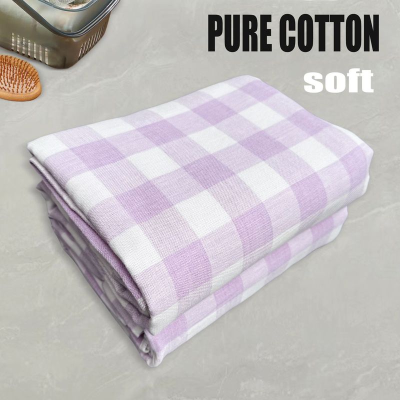Prosoape de baie în carouri, bumbac pur, fire nerăsucite, moale, antibacterian, strat dublu pentru bebeluși, prosop de baie standard din tifon, pătură acoperitoare_voghion.com