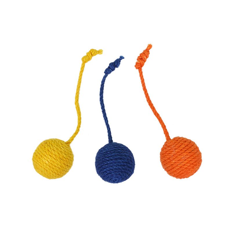 Zeze Teaser Wand Durable Chew Catnip Ball Set Cat Toy Self-Entertainment Kitten Pet_voghion.com
