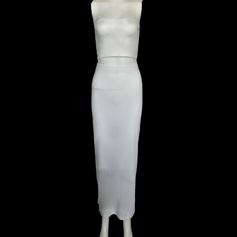 2023 Autumn Women's High Waist Elastic Hip Wrap Slimming Half Length Short Skirt_voghion.com