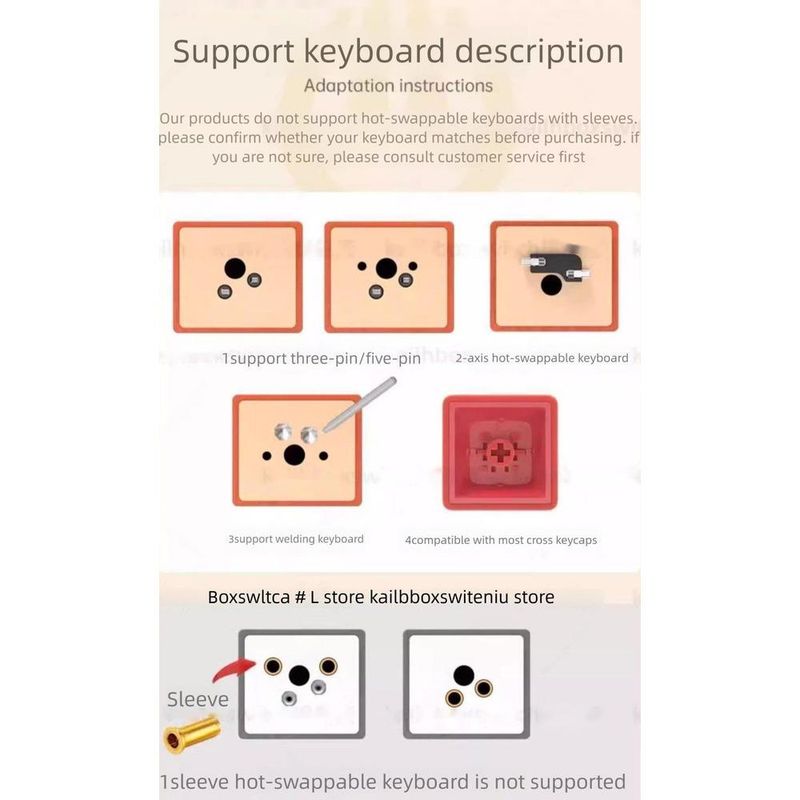 Mechanical Keyboard Key Puller Keycap Cleaning Tool Replacement Clip Insertion And Removal Steel Wire Shaft Body Gaming_voghion.com
