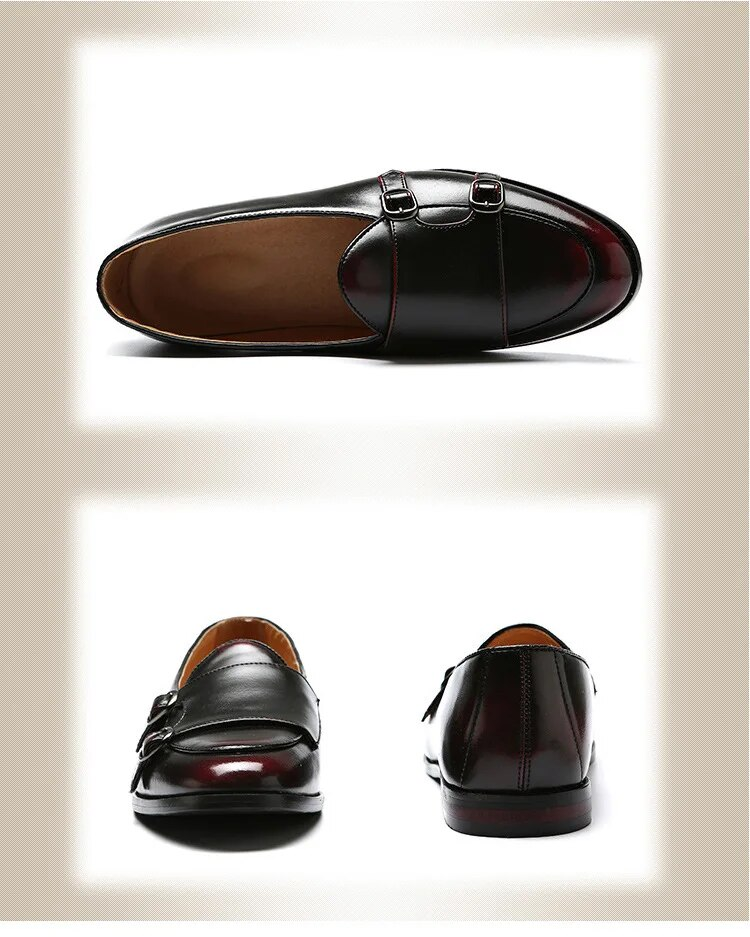 Herre Retro Patina Casual Skinnsko Trendy Spenne Fest Bryllupssko Herre Kjøresko Herre Mokkasiner Loafers EU Størrelser 37-48_voghion.com