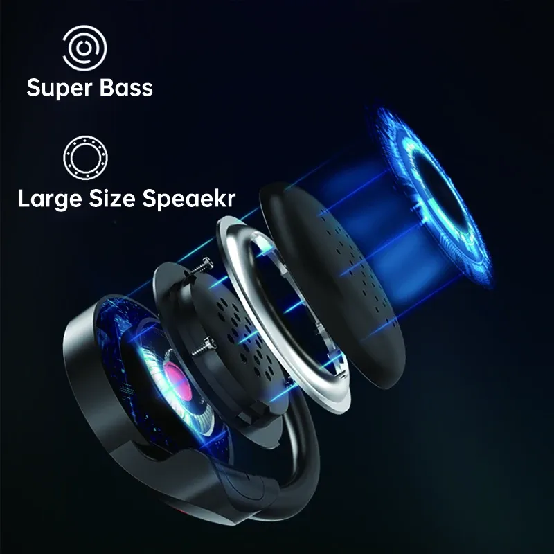 Arikasen A6 Ohrhörer On-Ear Komfortables kabelloses Kopfhörermikrofon Tiefe Bässe 3D-Stereo-Sound Bluetooth 5.0-Headset_voghion.com