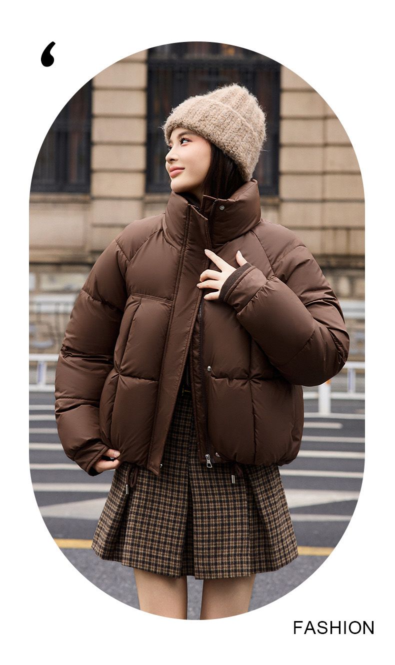 Piumino leggero da donna - Cappotto invernale corto, ampio e caldo con design elegante, capospalla comodo e alla moda_voghion.com