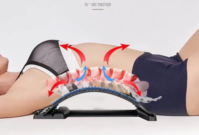 Terug Massager Magnetotherapie Multi-Level Verstelbare Rug Massager Brancard Taille Nek Fiess Lumbale Cervicale Wervelkolom_voghion.com