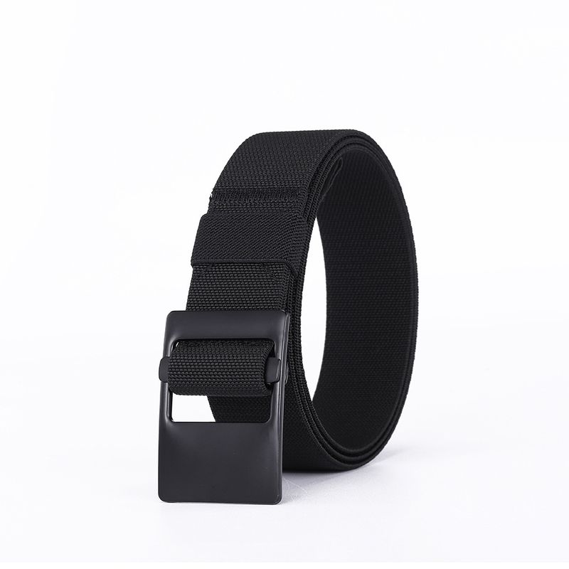 Woven Elastic Belts For Men & Women - Decorative Pin Buckle, Casual & Versatile Style_voghion.com