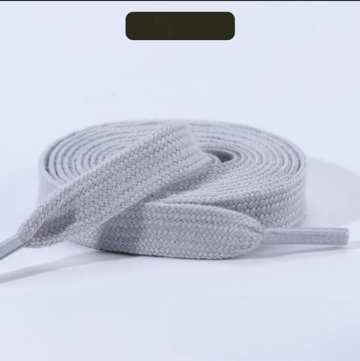 Shoe Accessories double layer hollow flat rope polyester cotton canvas casual board shoes sports shoes white color shoe laces_voghion.com