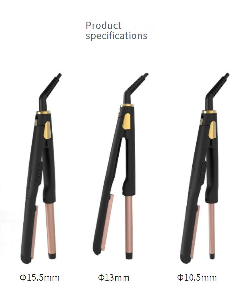 3-In-1 Electric Hair Curler & Straightener – Automatic Multi-Barrel Waver & Flat Iron (Lazy Styler For Beach Waves Curls & Sleek Hair)_voghion.com