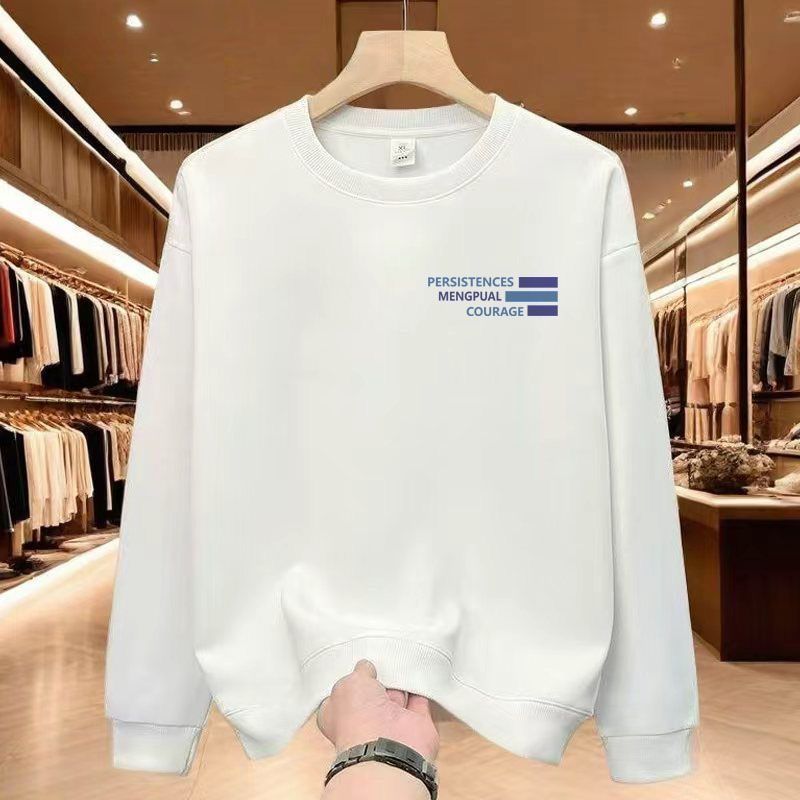 FW25 Passendes Paar-Sweatshirt aus Baumwolle mit Rundhalsausschnitt – Für Sie und Ihn_voghion.com