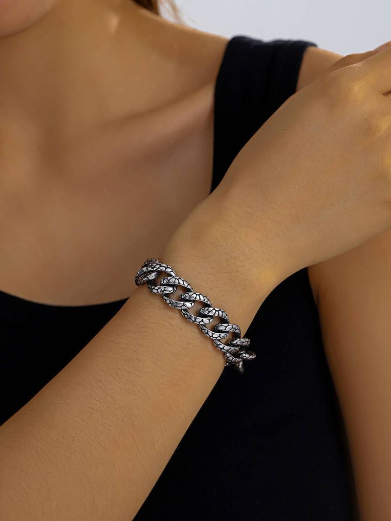 Style rétro européen et américain, style punk gothique, acier titane, tête de mort, style python, pour homme_voghion.com