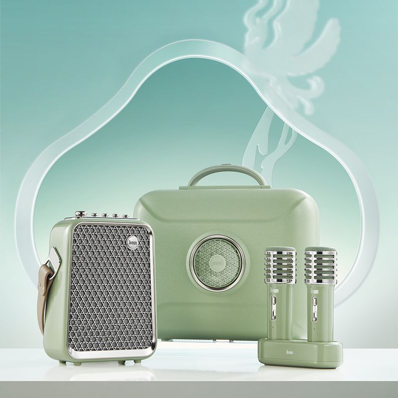 Divoom SongBird-HQ Altoparlante Bluetooth portatile KTV Sound Set Altoparlanti per la casa Microfono per karaoke_voghion.com