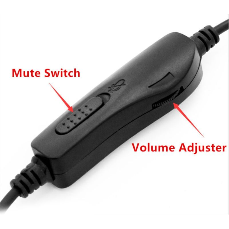 Xinweiqing H500D 2.5mm/Dual 3.5mm/RJ9/USB Call Center Headset Noise Cancelling Headphone_voghion.com