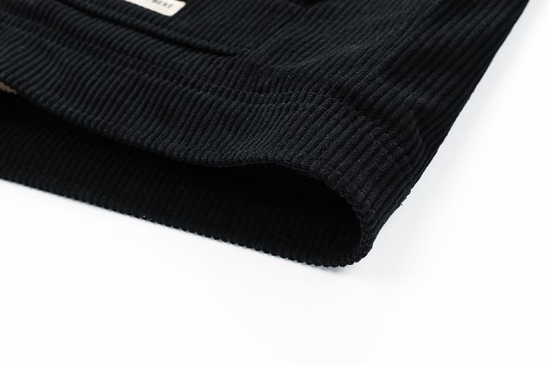 Cordjacke für Herren mit Sherpa-Fleecefutter – Wintermantel im Vintage-Stil mit Reverskragen und Knopfleiste – Schmale Passform, Retro-Oberbekleidung_voghion.com