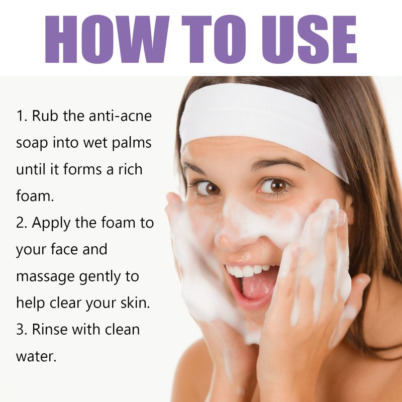 Ximonth Lavender Cleansing Soap Cleanses Facial Skin With Oil Control For Pores And Acne Moisturizing Cleanser_voghion.com