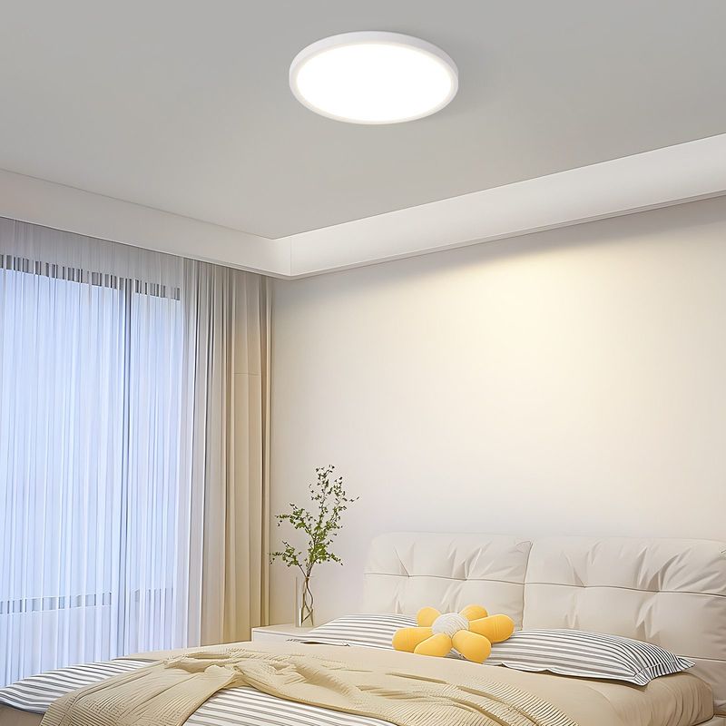 Glitzerlife Deckenlampe LED Deckenleuchte Badezimmer - Ø18cm Badezimmerlampe Flach 15W Rhombenplatte Augenschutz Küchenlampe Ultra Dünn Flurlampe 4000K_voghion.com