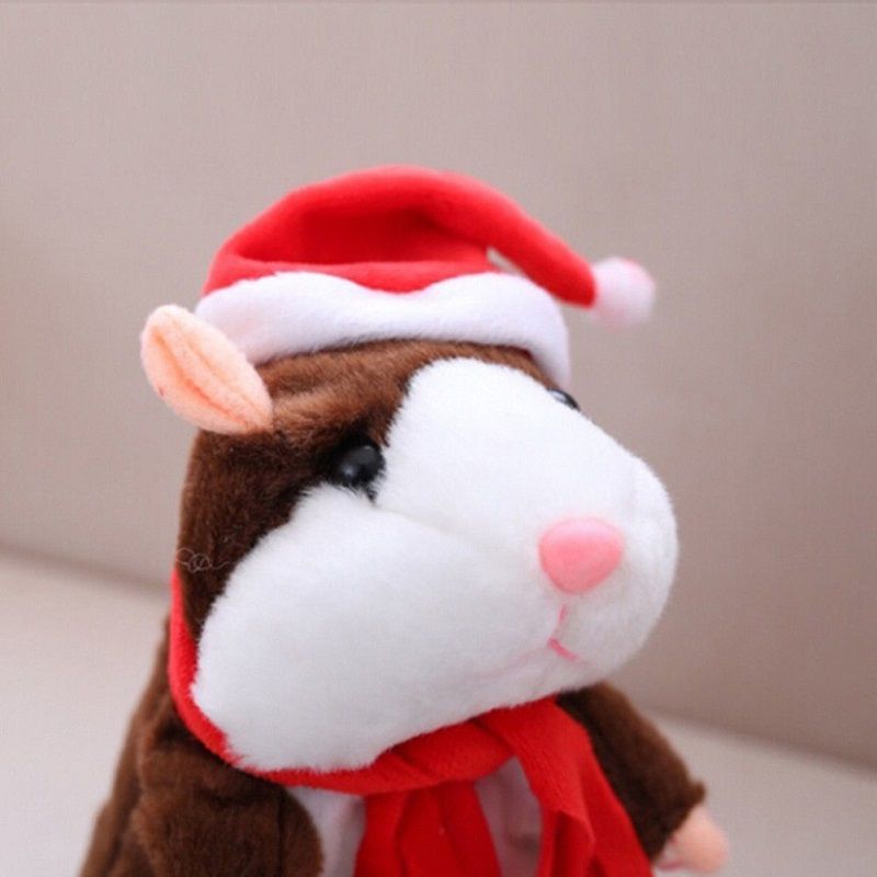 Cheeky Delightful Hamster Talking Mouse Pet Plush Christmas Toy For Kids And Adults_voghion.com