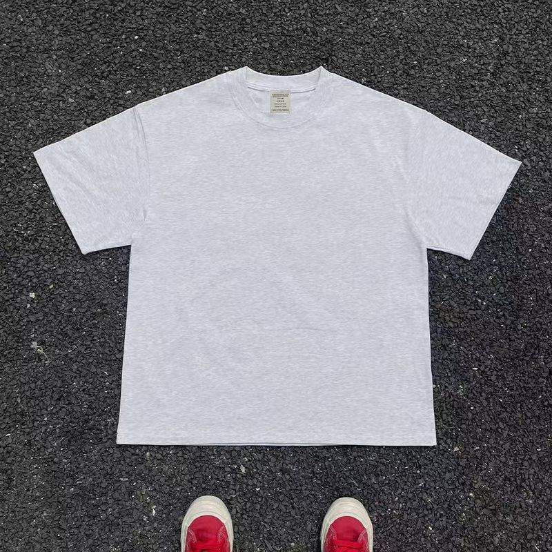 Dopamine 280 g reine Baumwolle, atmungsaktiv, einfarbig, kurz, Unisex, amerikanisches Oversize-T-Shirt mit Rundhalsausschnitt und halblangen Ärmeln_voghion.com