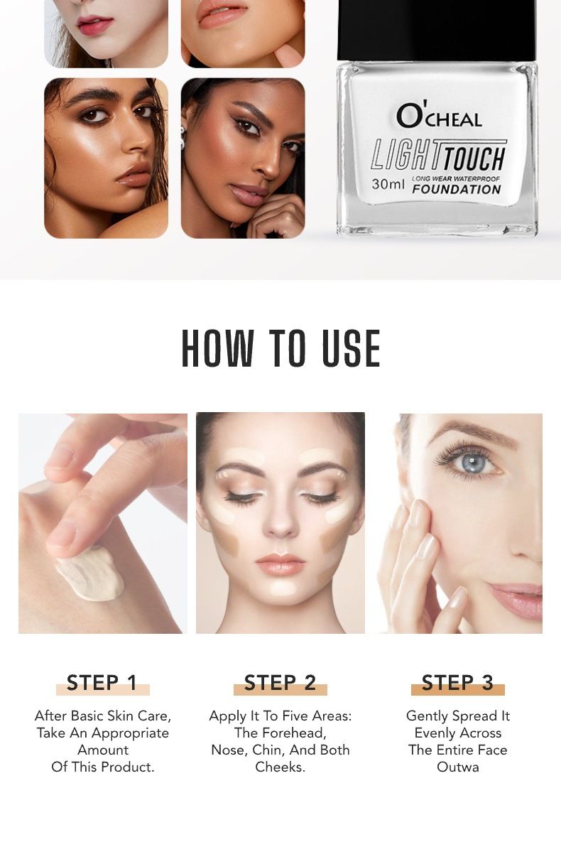 O'CHEAL Petite bouteille carrée de liquide changeant de température Évitez les crèmes pour le visage épaisses, tapotez doucement et absorbez avant d'appliquer_voghion.com