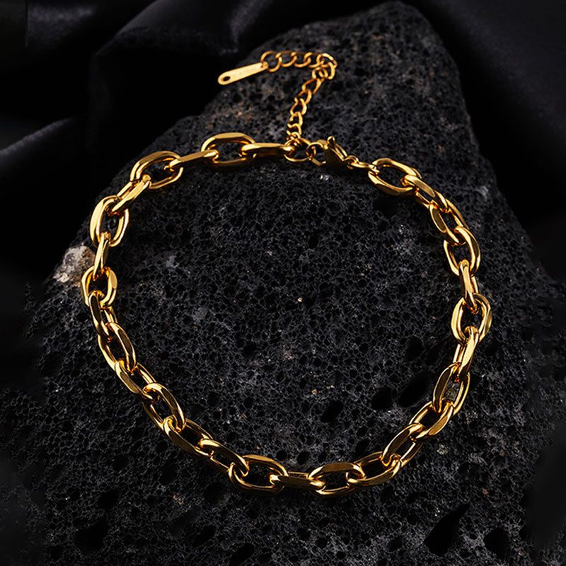 Braccialetto fai da te in acciaio al titanio per uomo e donna, alla moda, leggero, versatile, raffinato, resistente allo sbiadimento._voghion.com