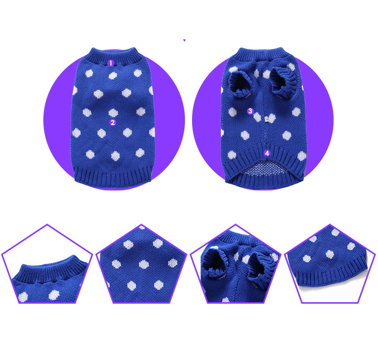 Christmas Dog Pet clothing Knit turtleneck Christmas sweater Warm cat sweater in autumn and winter clothing_voghion.com