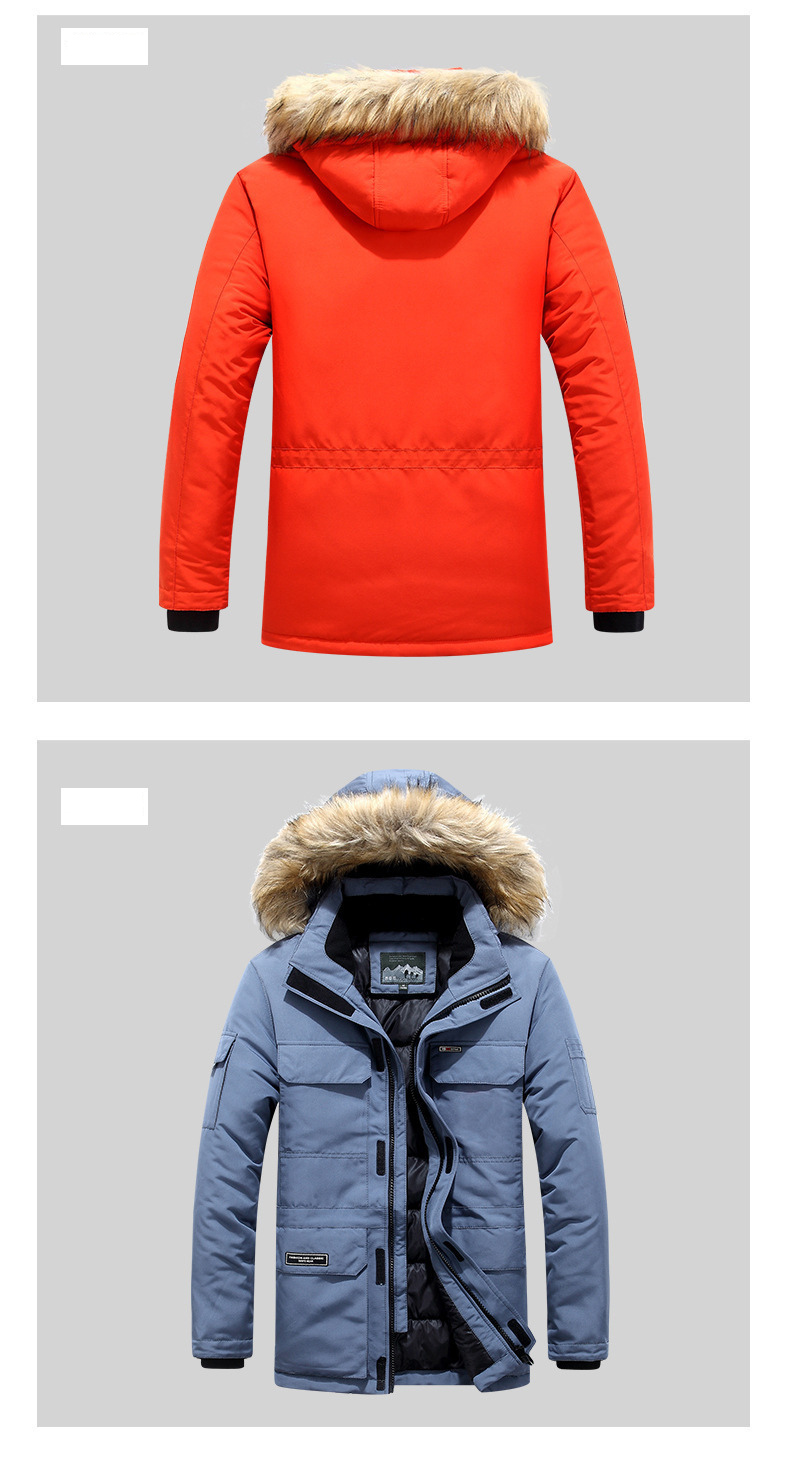 winter new men's cotton coat loose large size medium and long hooded thick warm men's clothing_voghion.com