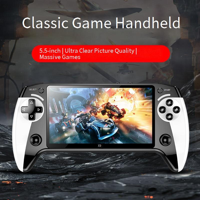 Video Consoles X9 Game Console 5.5 Inch Screen Arcade 8 Simulator Handheld Retro_voghion.com