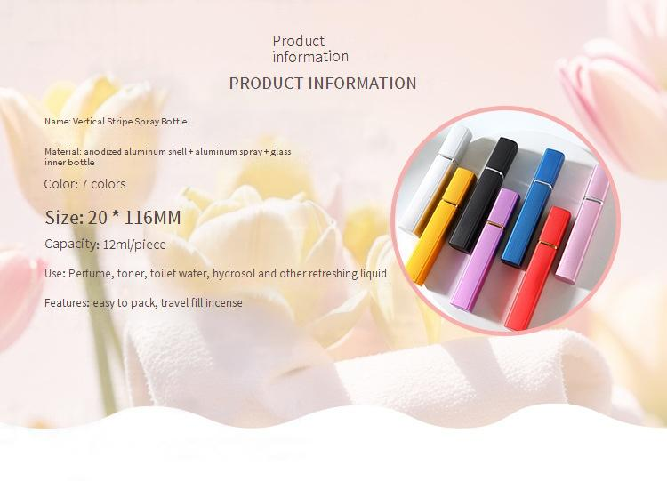 Accessori per profumi Flacone di profumo da 12 ml Flacone spray orale cosmetico in alluminio elettrochimico Flacone di profumo in vetro Flacone vuoto_voghion.com