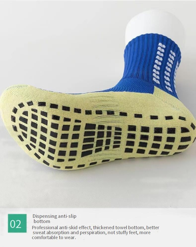 Fußballsocken, heißer Verkauf, grenzüberschreitende, verdickte Handtuchunterseite, Deodorant-Kleber, rutschfeste Fußballsocken, Yoga-Socken_voghion.com