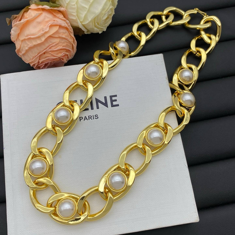 12k Necklace Design New Exquisite Gold Necklace Fashion Luxury Jewelry._voghion.com