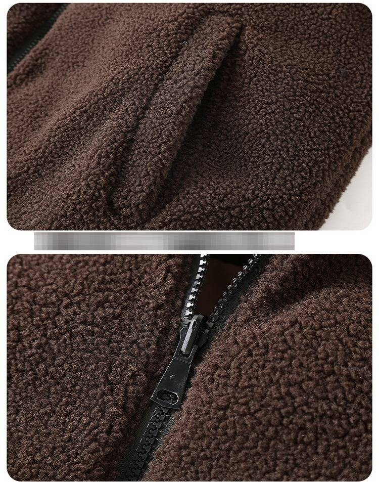 "Omkeerbaar fleecevest voor heren - Winterwarm dubbelzijdig gilet in zwart, grijs en bruin (maten M-5XL)"_voghion.com