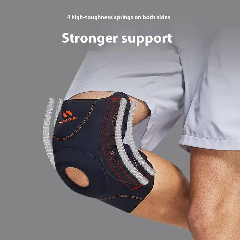Ginocchiera regolabile con manopola girevole per corsa, basket, escursionismo e sport - Supporto compressivo da uomo per la protezione del menisco_voghion.com