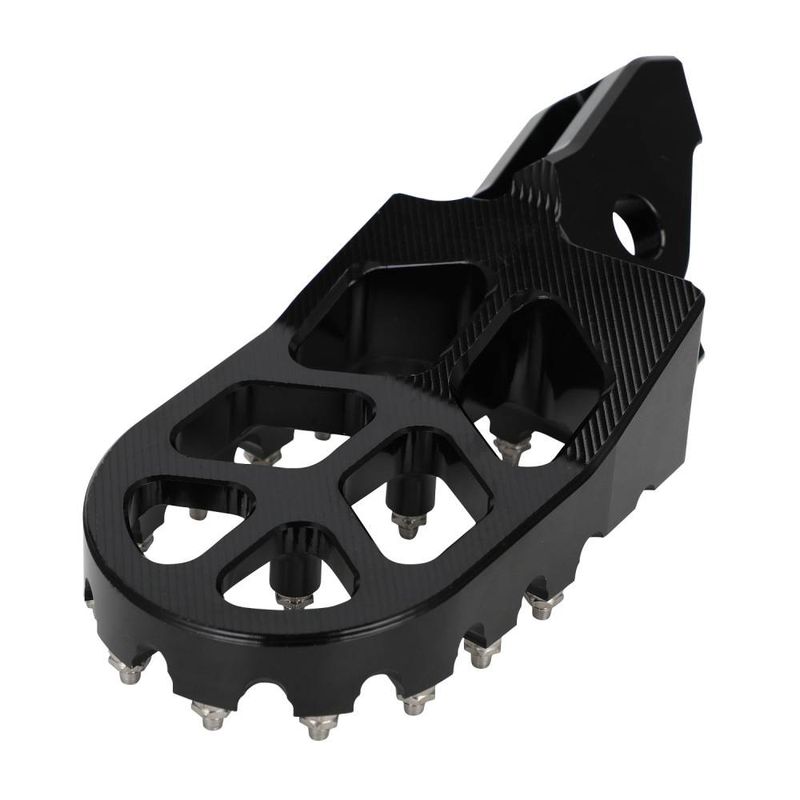 Pedane in alluminio CNC per moto da cross - Pedane per moto fuoristrada resistenti, pedane nere antiscivolo per moto da cross, enduro e adventure_voghion.com