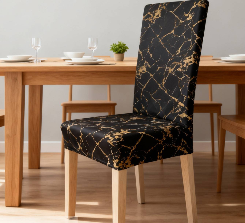 Premium Polyester Chair Cover - Wrinkle-Resistant, Scratch-Proof, Decorative Slipcover For Dining & Office Chairs_voghion.com