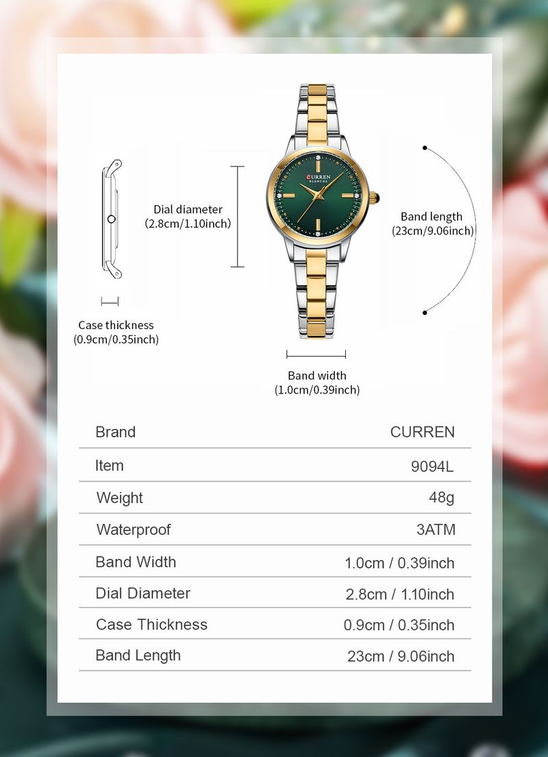 Elegant Women's Watch With Mineral Glass, Quartz Movement, And 30M Water Resistance - Perfect For Casual And Everyday Wear_voghion.com