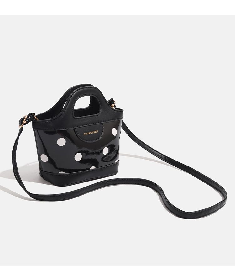 CHARHP&KEJNT2024 new high-end fashion polka dot crossbody bag handbag versatile vegetable basket_voghion.com