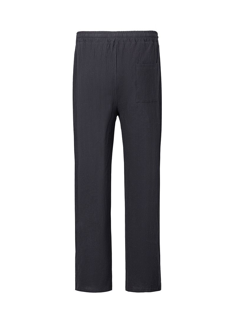 Ensemble pantalon ample décontracté en coton et manches courtes pour hommes printemps/été 2025_voghion.com