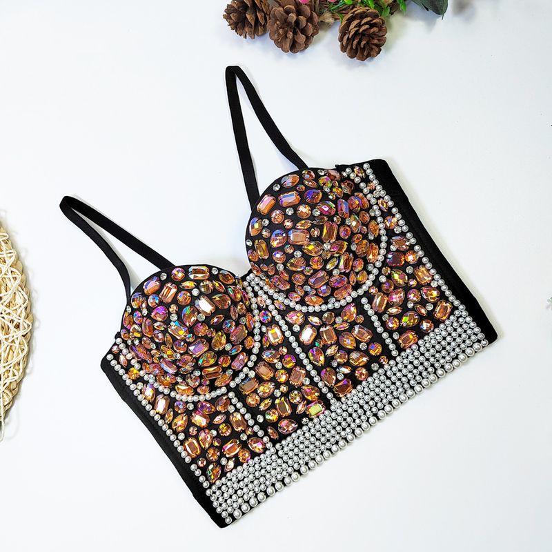 Soutien-gorge de performance sexy en forme de caraco à perles colorées pour femme_voghion.com