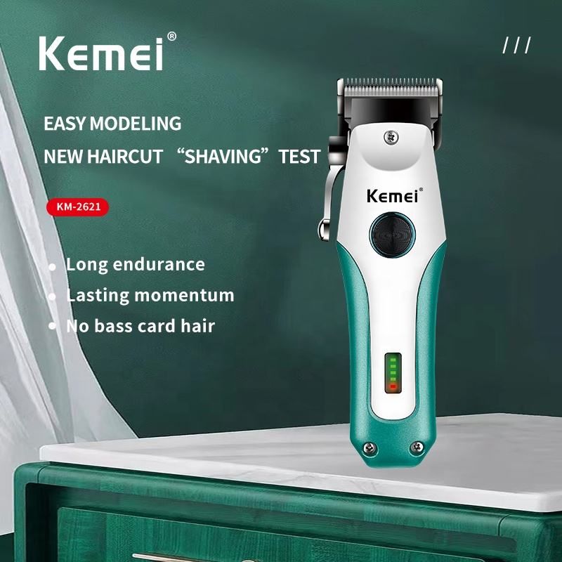 Kemei KM-2621 Vysoce kvalitní profesionální zastřihovač vlasů pro muže Elektrický zastřihovač na vlasy Dobíjecí_voghion.com
