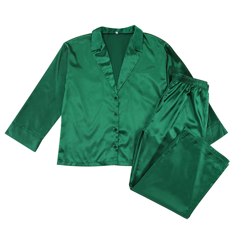 Women's solid color coat pantsuit_voghion.com