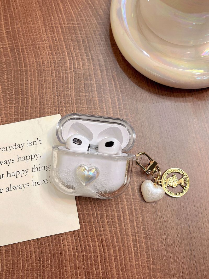Three-dimensional laser love for Airpods 3 protective case niche Pro2 Bluetooth 1/2 generation earphone case quicksand_voghion.com