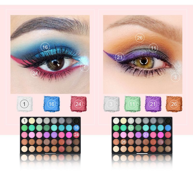 Make-up-Sets Exklusive Lidschattenpalette mit 120 Perlglanzfarben, 10 Make-up-Pinsel, Foundation-Pinsel, Beauty-Tools_voghion.com
