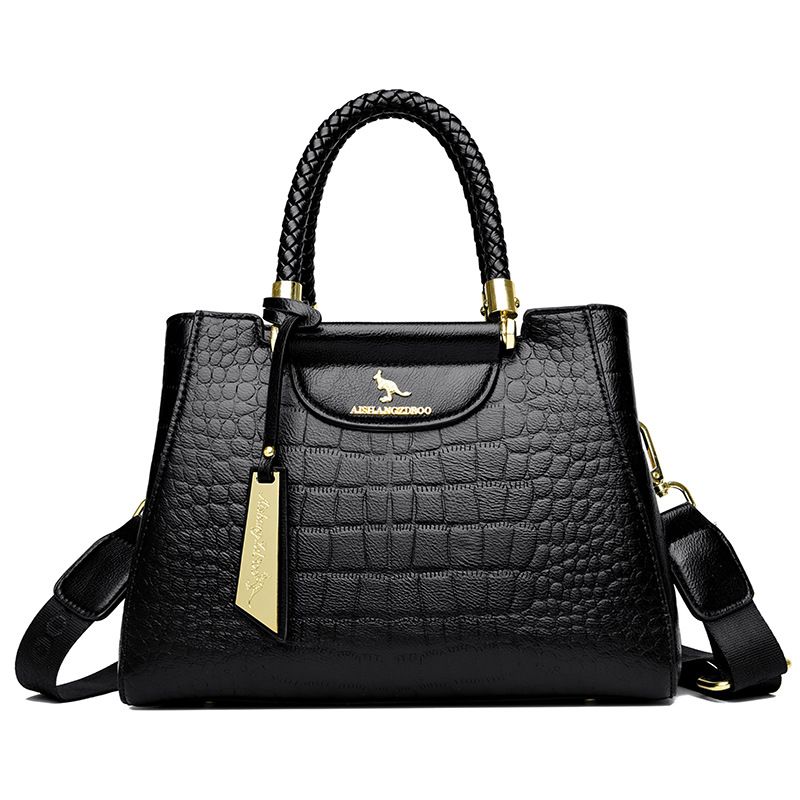 Borsa a mano con motivo a pietra 2025, nuova moda, versatile, stile tote, da donna, borsa a tracolla_voghion.com