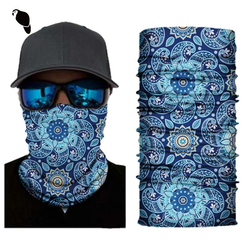 LazyZoom Xunhui Pattern Print Series Multifunktionales nahtloses magisches Kopftuch, winddicht, Sonnenschutz, Fahrradmaske, Sport-Halsmanschette_voghion.com