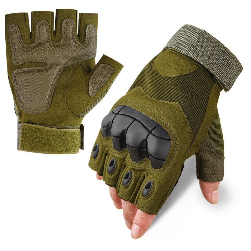Tactical Gloves For Men And Women, Soft Shell Protective Palm Pads, Touchscreen, Combat Training, Non-Slip Long Finger_voghion.com